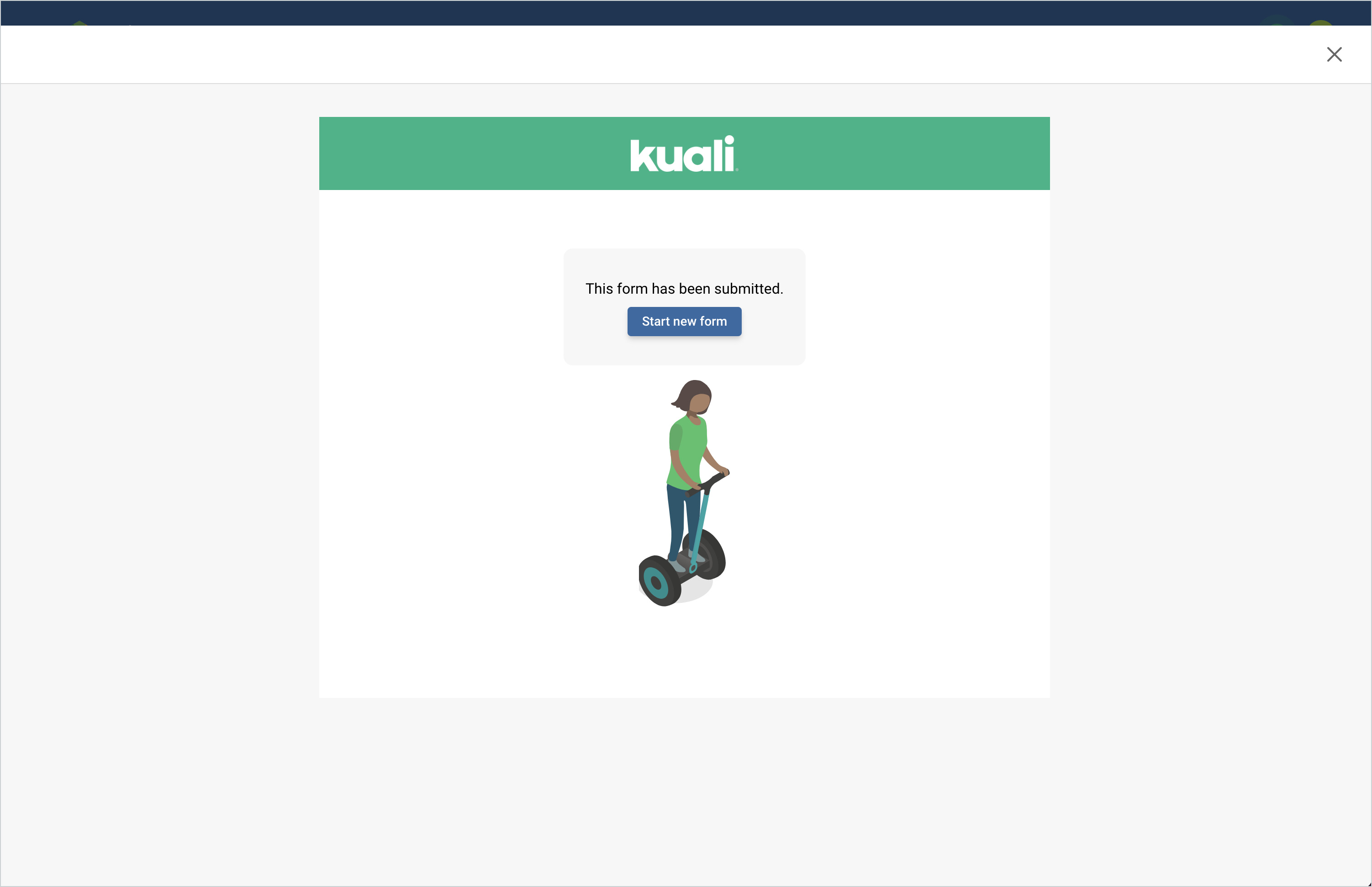 Screenshot of new UI update