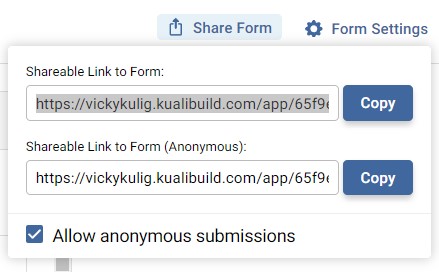 Screenshot showing where to allow anonymous submissions