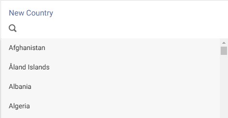 Country gadget options