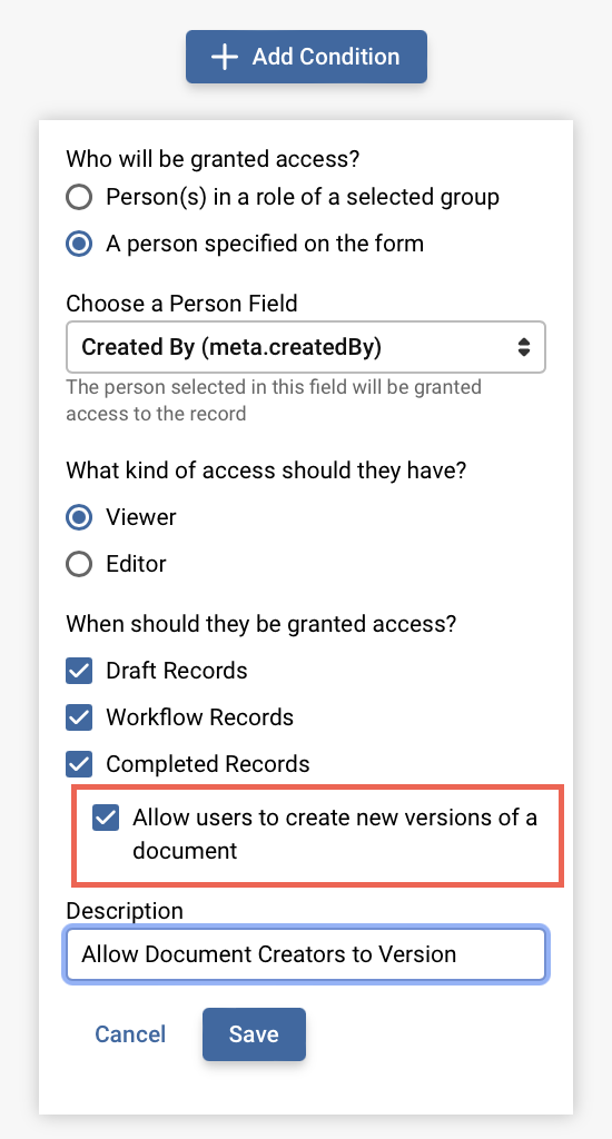 Screenshot showing the app permissions