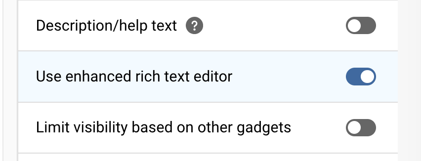 Platform - Enable new editor