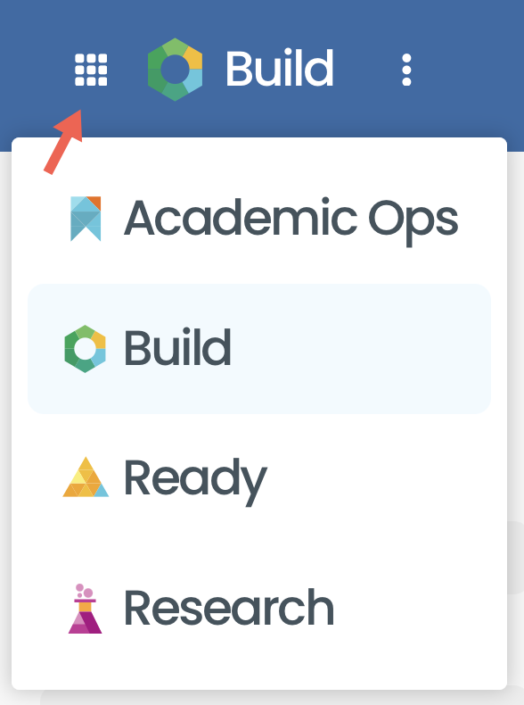 Platform - Product Switcher button