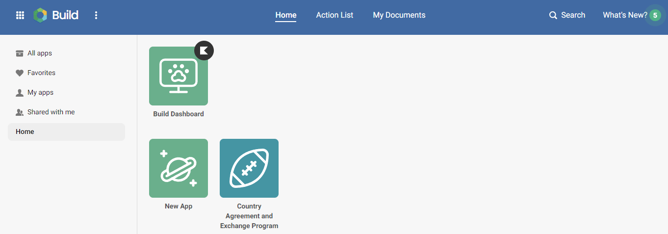 Gif demonstrating how to access Spaces & Settings