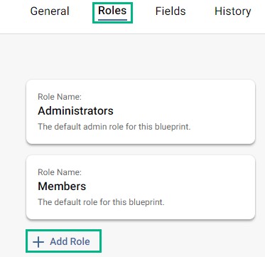 Screenshot showing where to add a role