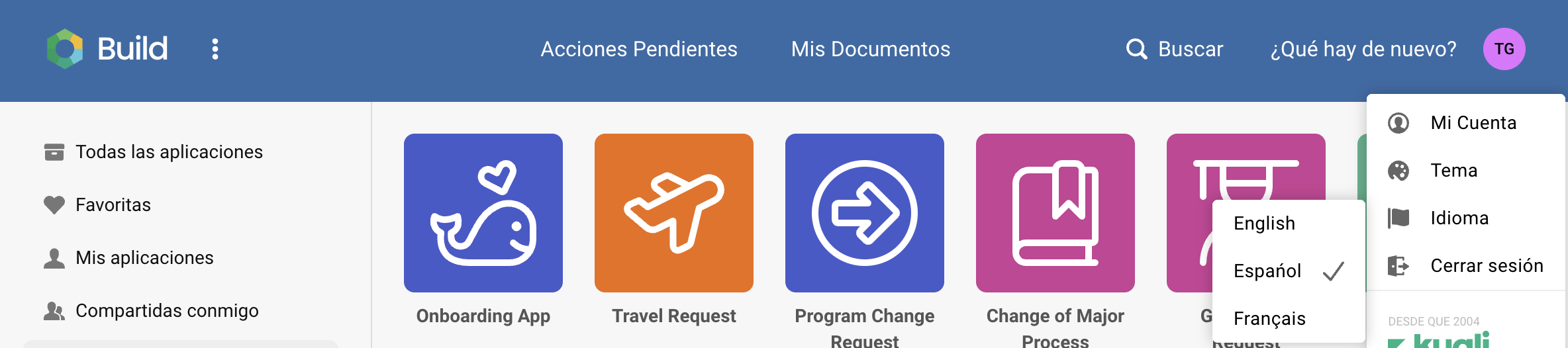 Platform - Home Screen