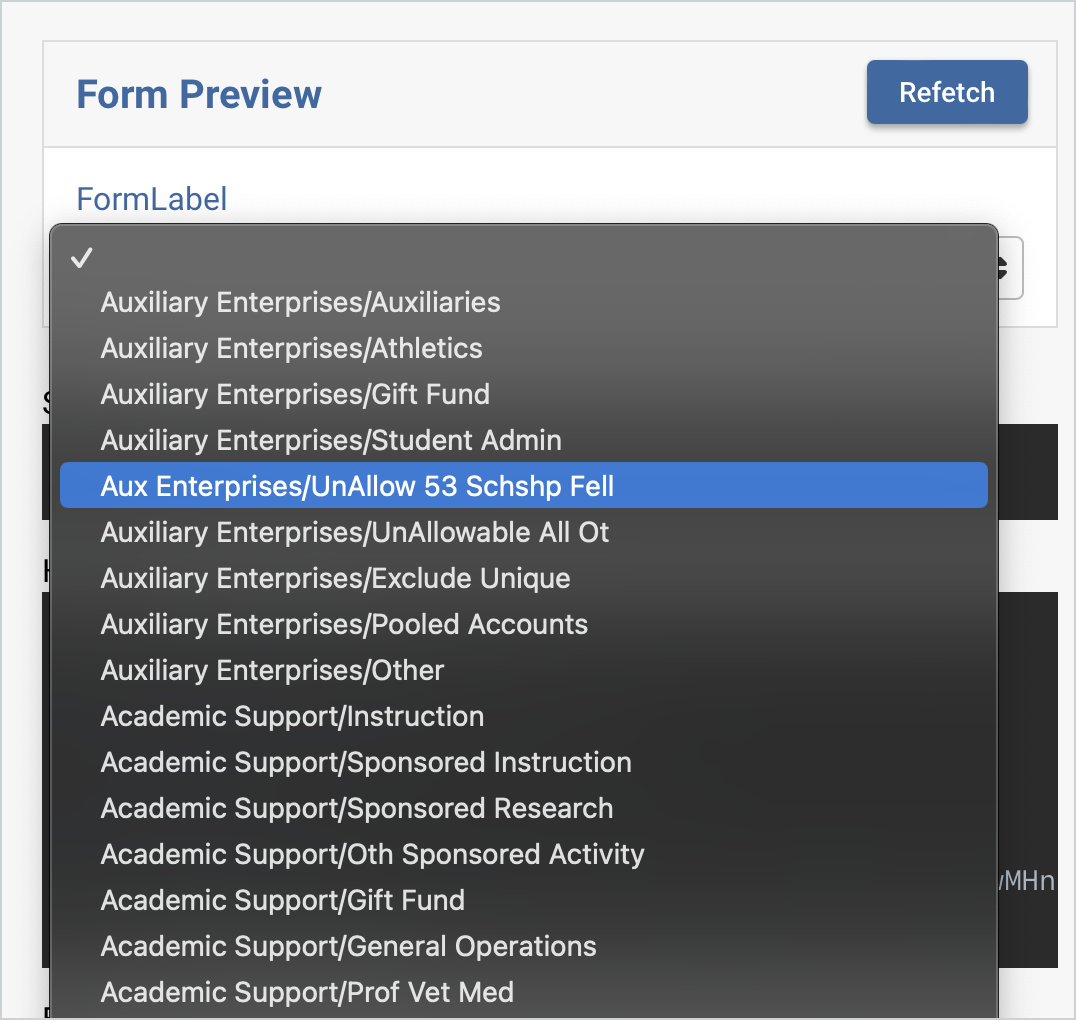 Screenshot of a rest run on a financials integration