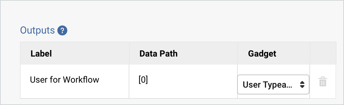 Screenshot of integration outputs