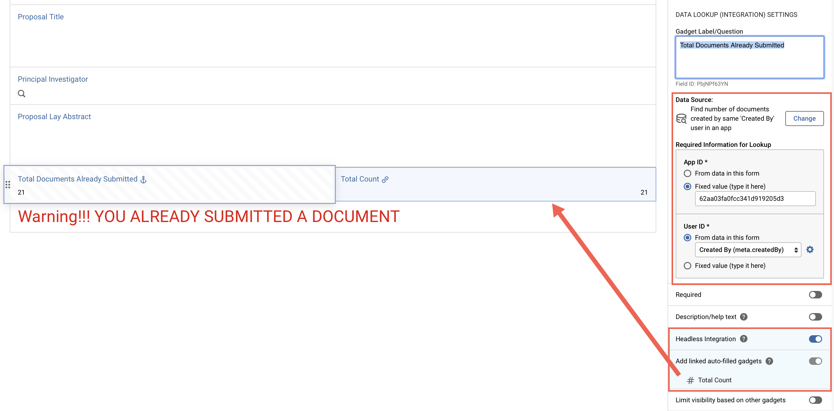 Lookup Integration Detail