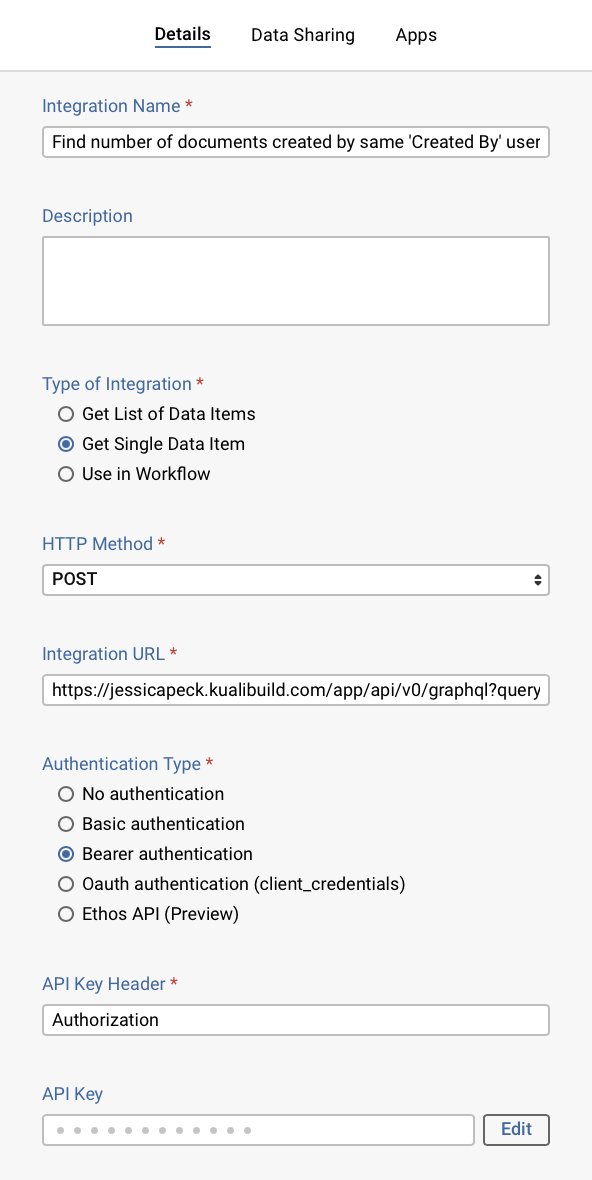 Integration inputs - part 1
