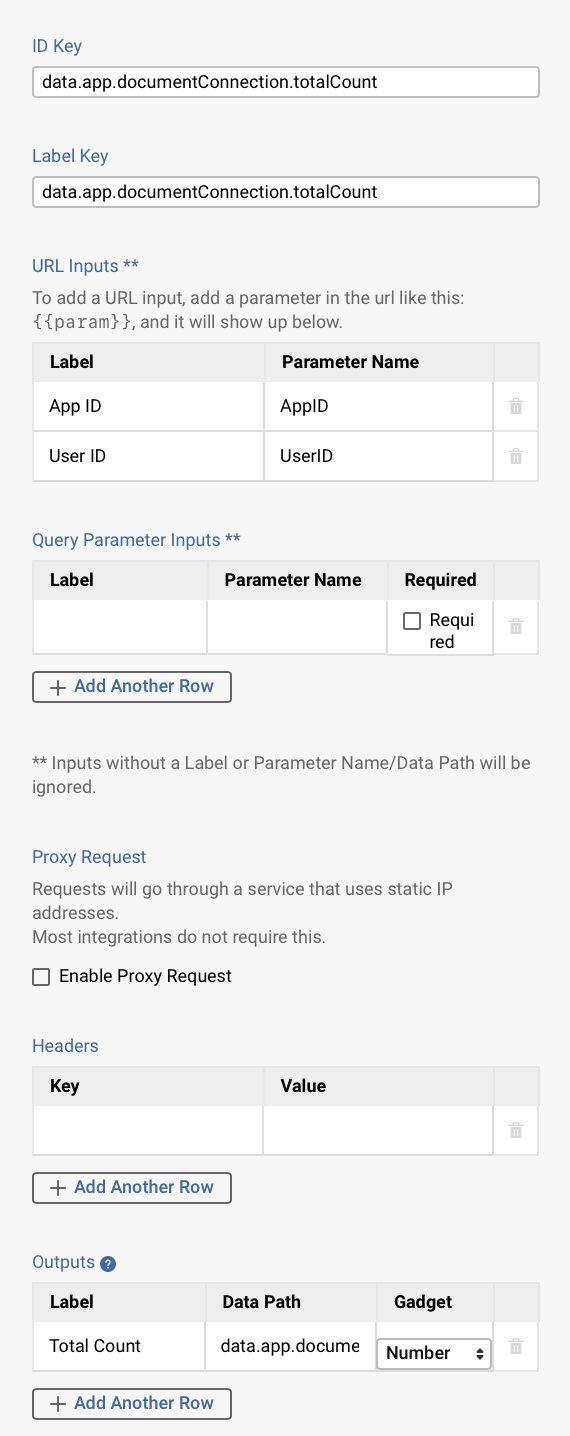 Integration inputs - part 2