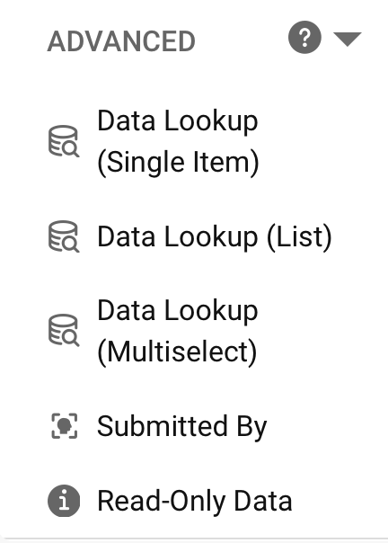 Screenshot of advanced gadgets