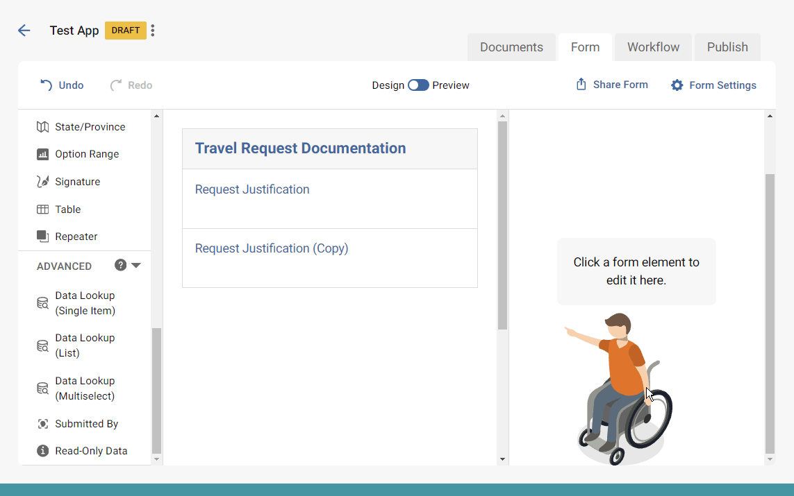 Gif demonstrating how to delete a gadget