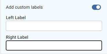 custom label setting