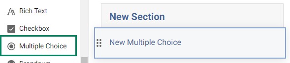 Multiple choice gadget