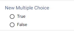 Multiple Choice options