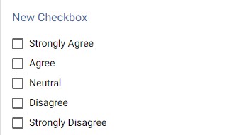 Checkbox options