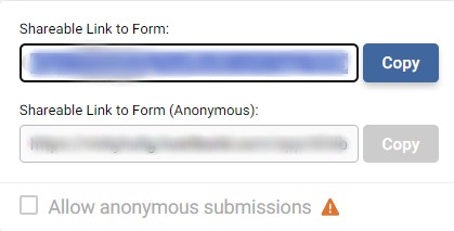 Screenshot of the shareable link