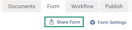 Share form button