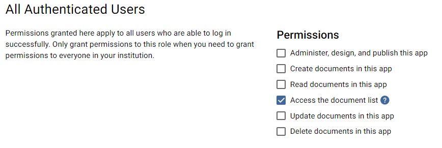 Screenshot confirming permissions