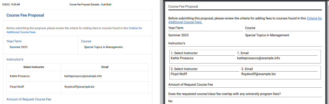 Sample of how the PDF may look