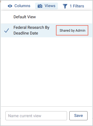 Platform - Views display for end user
