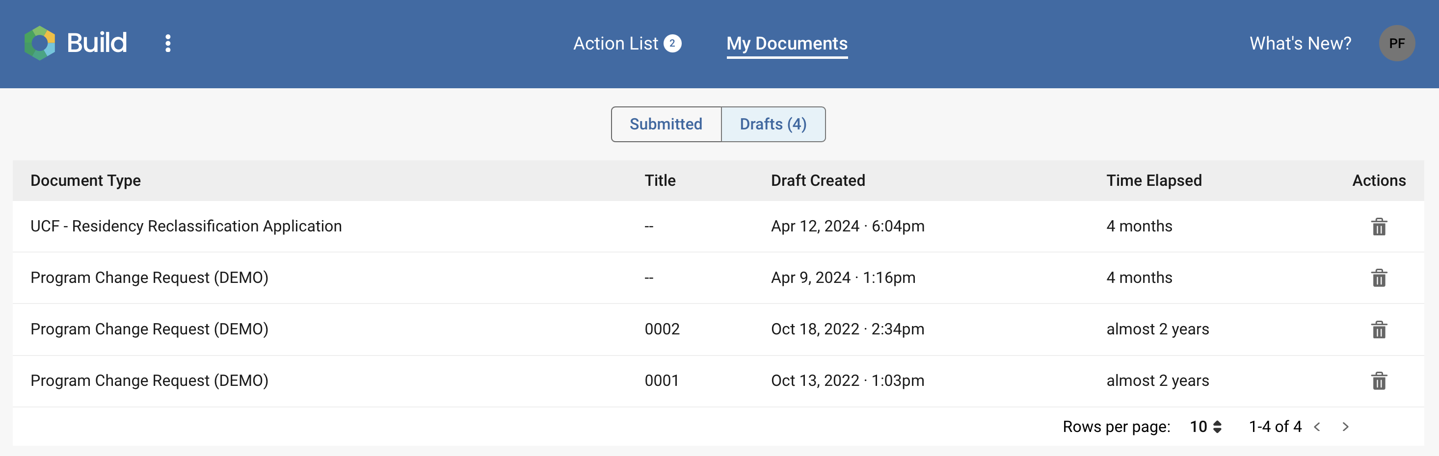 Screenshot of My Documents