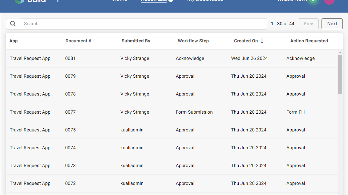 Acknowledging a record