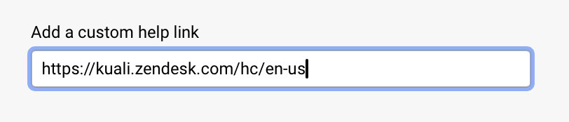 Platform - Form Settings - Help Link example 1