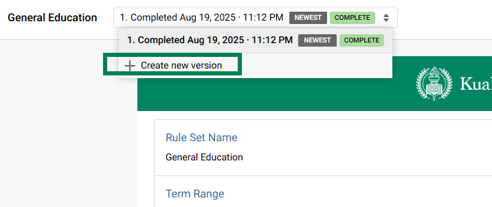 Academic Ops - New version of rule set