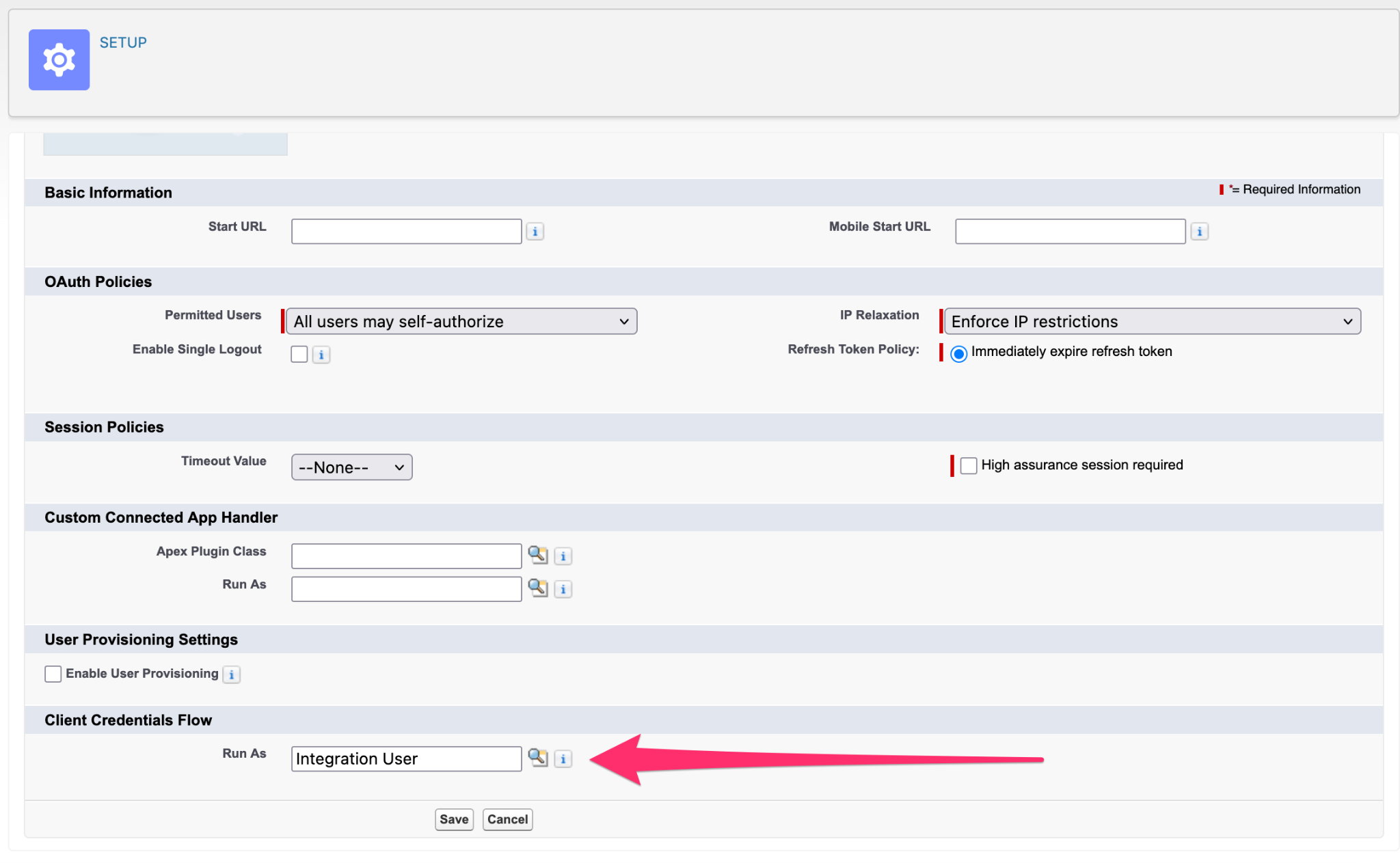 Platform - Integrations - Salesforce create integration user 2