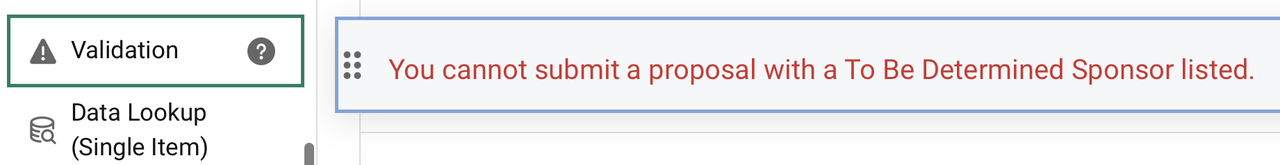 Platform - Validation Gadget