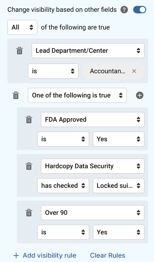 Platform - Enhanced Logic Options for Conditional Visibility