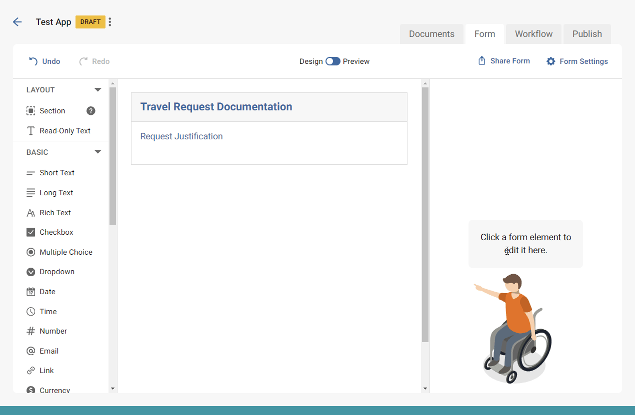 Gif demonstrating how to add a multiple choice gadget