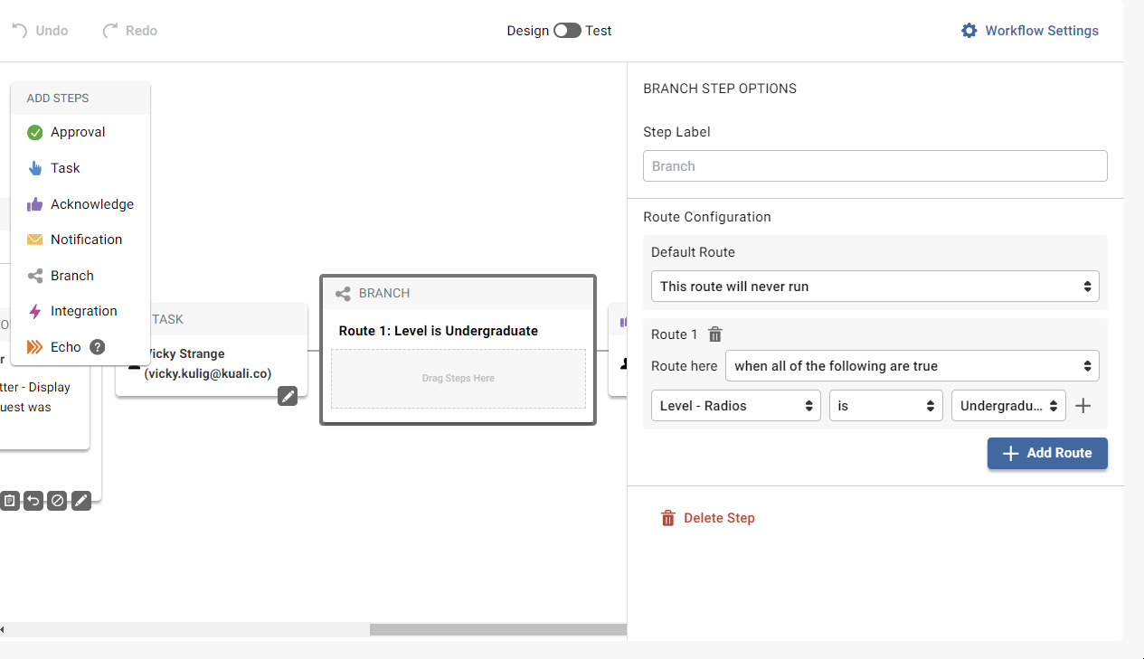 Gif adding a second route