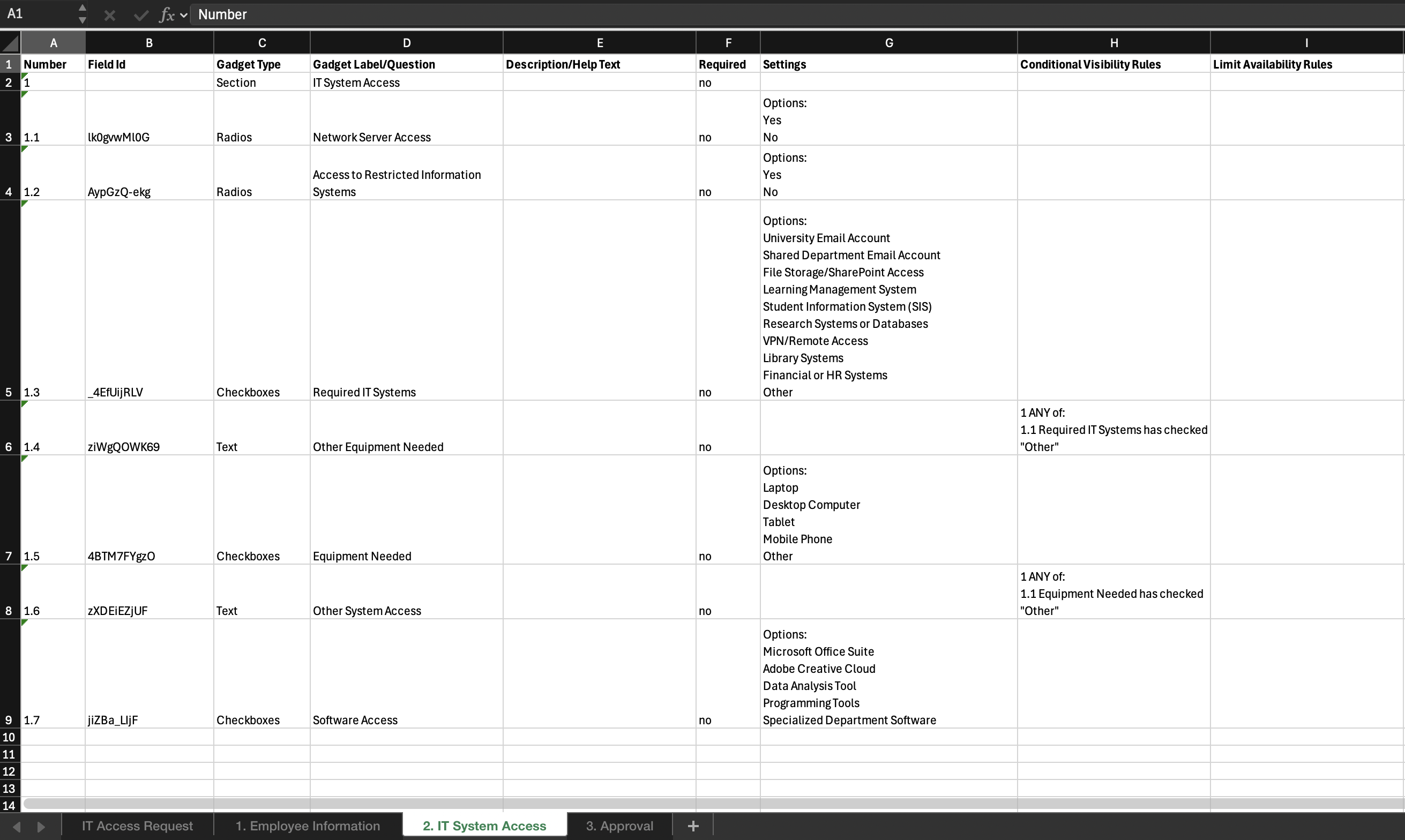 Platform - Form Outline Download Example