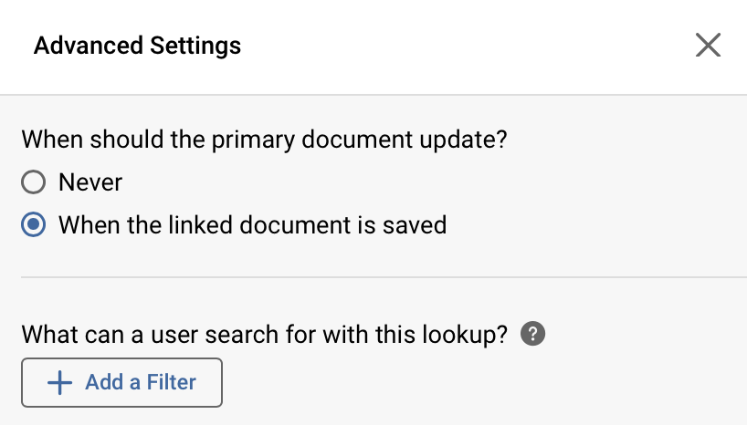 Platform - Advanced Settings