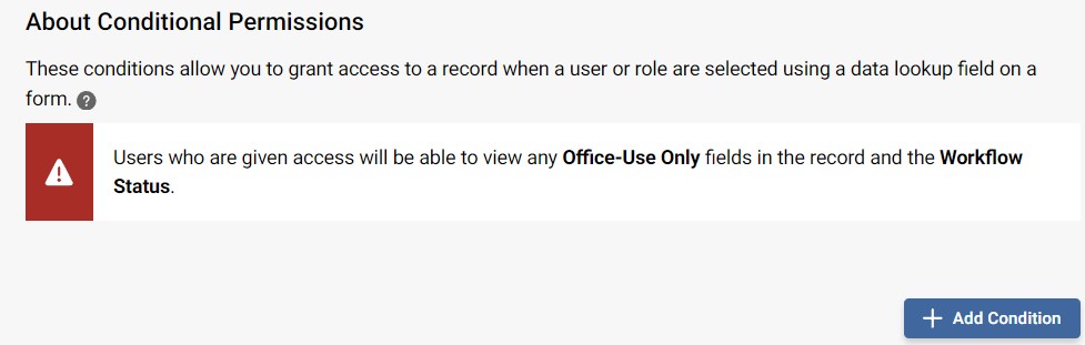 Conditional Permissions