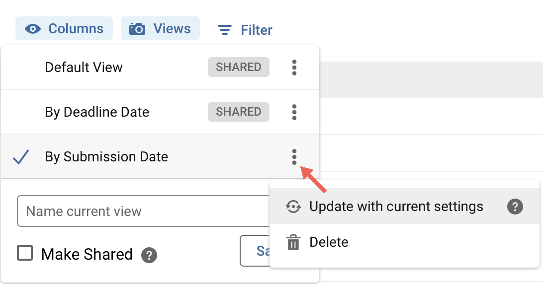 Platform - Update with current settings