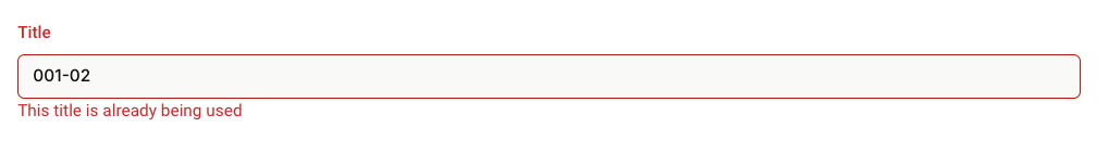 Platform - Duplicate Validation in App